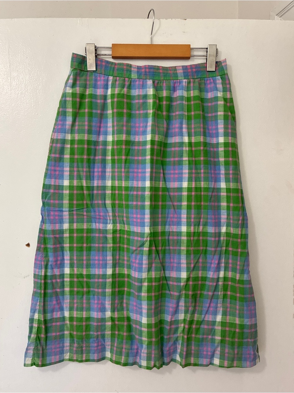 Vintage Plaid Patterned Skirt